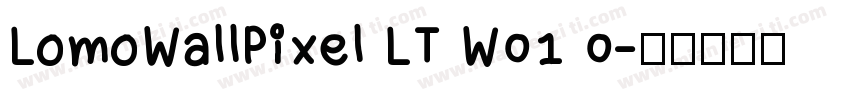 LomoWallPixel LT W01 0字体转换